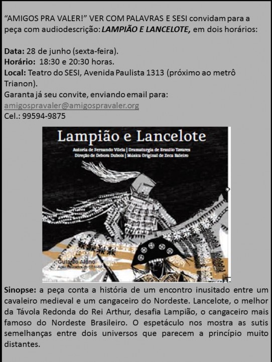 CONVITE LAMPIÃO E LANCELOTE