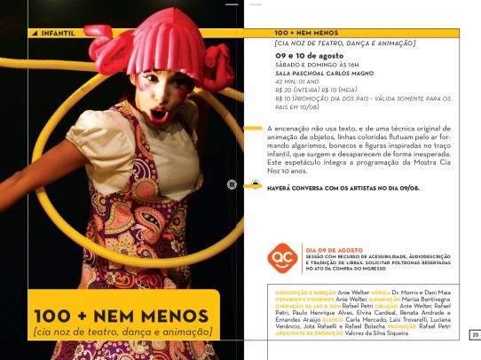 FLYER CIA NOZ DE TEATRO. Descrição no final do texto.