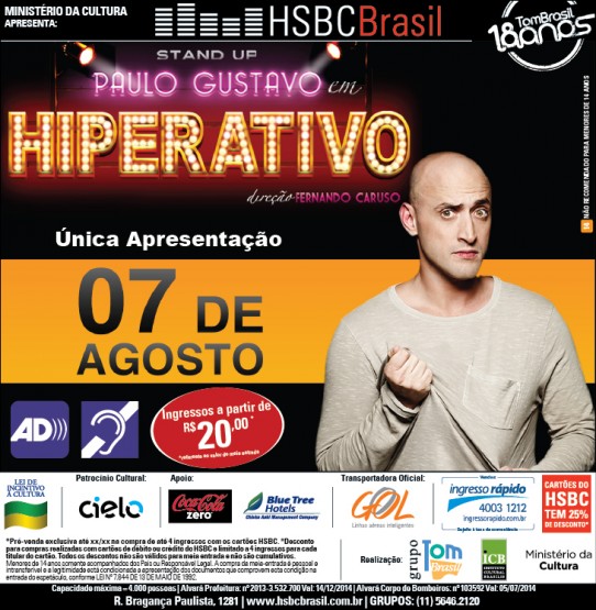 FLYER HIPERATIVO. Descrição no final do post.