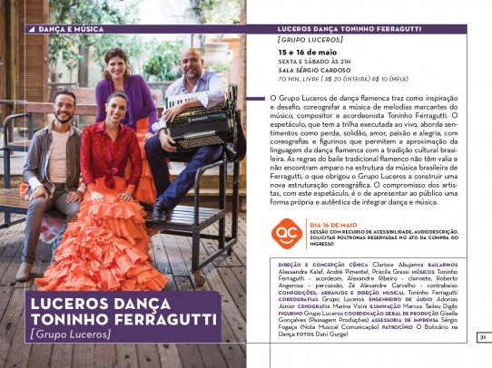 CONVITE LUCEROS DANÇA FLAMENCA. Descrição do flyer no final do post.