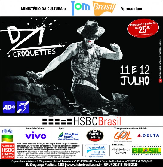 FLYER DZI CROQUETTES. Descrição no final do post.